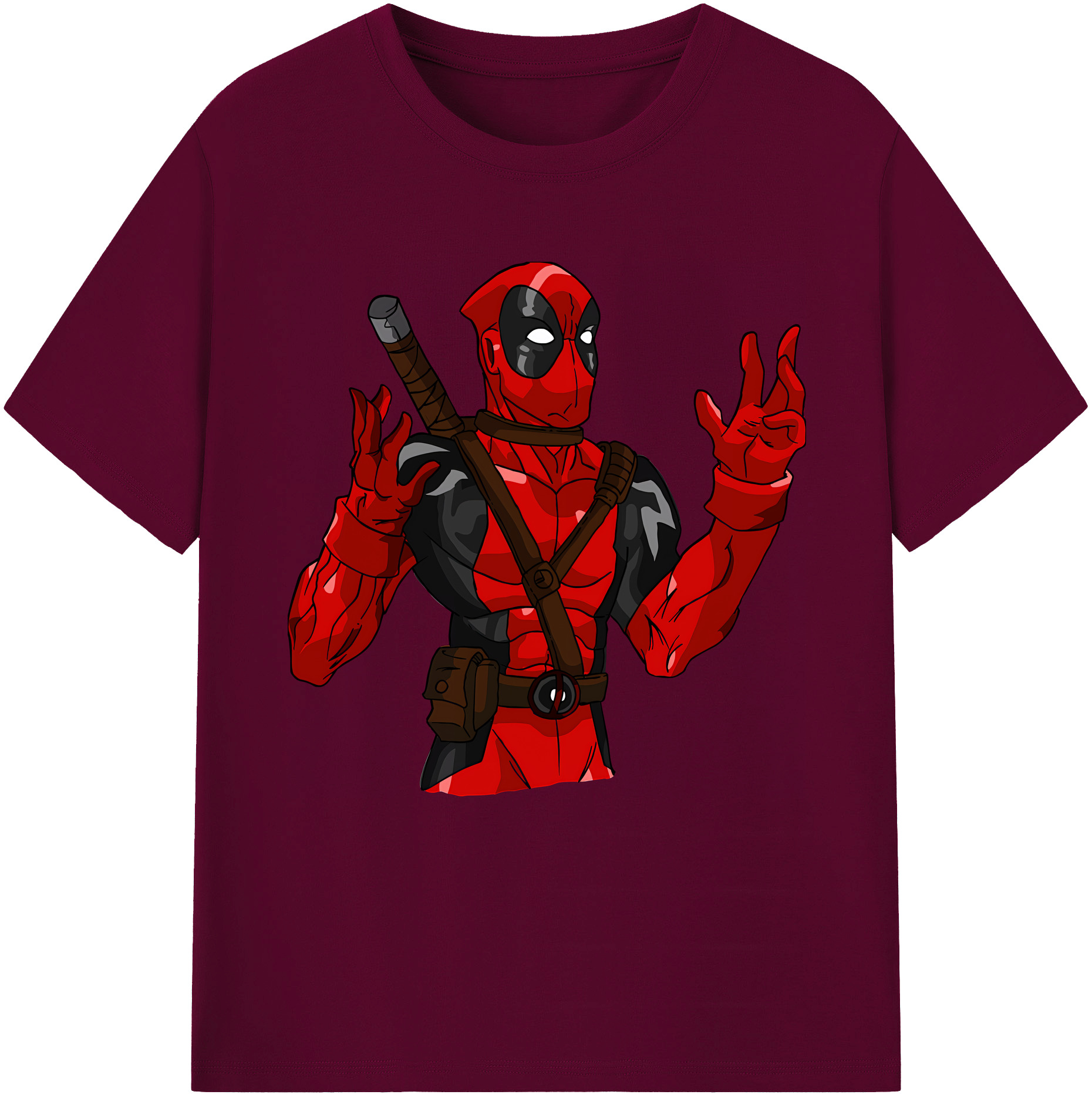 （画像用） Deadpool デッドプール レディースカジュアルプリントTシャツ（綿100％）